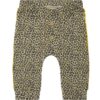 Ducky Beau - Joggingbroek met geel luipaardpatroon