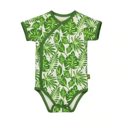 King of the Jungle romper Lasse - Tropical Leafs AOP - Voorkant