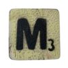 Houten Scrabbel Letter M - Lichtgroen