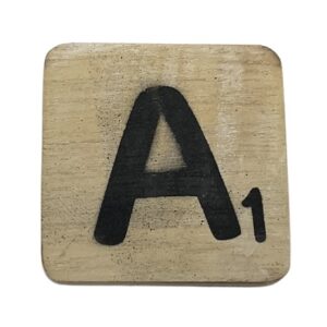 Houten Scrabble Letter A - Naturel