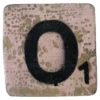 Houten Scrabble Letter O - Roze