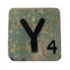 Houten Scrabble Letter Y - Groen