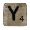Houten Scrabble Letter Y - Naturel