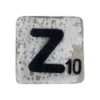 Houten Scrabble Letter Z - Wit