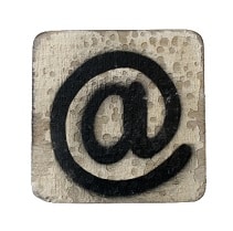 Houten Symbool Apenstaartje - Wit Houten Symbool Apenstaartje - Wit