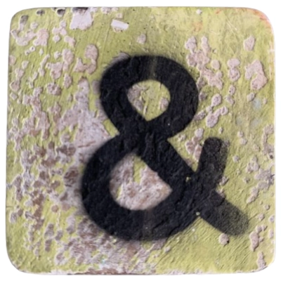 Houten Symbool EN - Olijfgroen