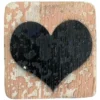 Houten Symbool Hart - Bruin