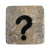 Houten Symbool Vraagteken - Grijs Houten Symbool Vraagteken - Grijs