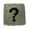 Houten Symbool Vraagteken - Groen Houten Symbool Vraagteken - Groen