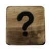Houten Symbool Vraagteken - Naturel Houten Symbool Vraagteken - Naturel