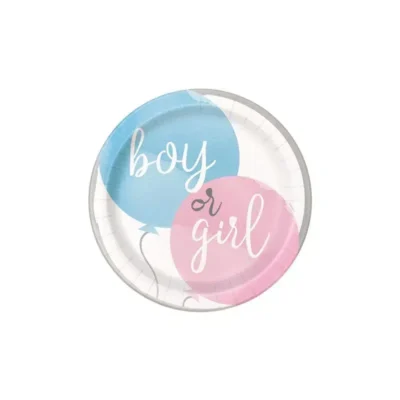 Gender Reveal Borden 23 cm per 8 st