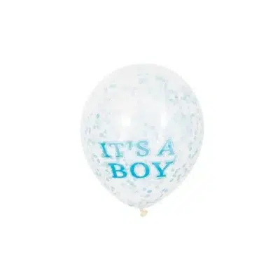 Confettiballonnen -It's a Boy- 30 cm per 6 st
