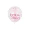 Confettiballonnen -It's a Girl- 30 cm per 6 st