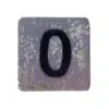 Houten Cijfer 0 - Paars