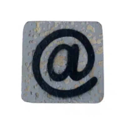 Houten Symbool Apenstaartje - Grijs Houten Symbool Apenstaartje - Grijs