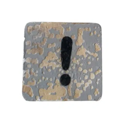 Uitroepteken Grijs Houten Symbool Uitroepteken Grijs