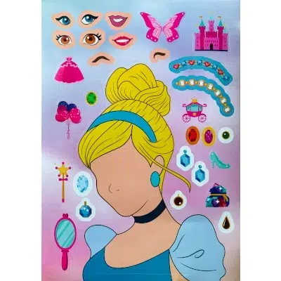 Disney prinses stickers - 1 Disney prinses stickers - Assepoester