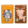 Houten puzzel 2 in 1 | Uil en Hert