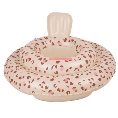 Baby Zwemband Panterprint Oud Roze