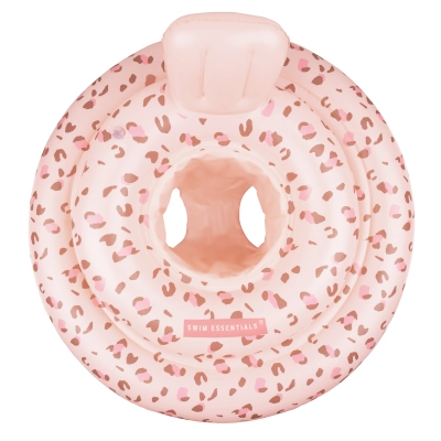 Baby Zwemband Panterprint Oud Roze