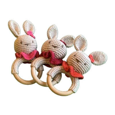 Gehaakte Konijn Rammelaar Meisje