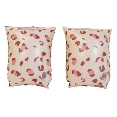 Zwembandjes Panterprint Oud Roze