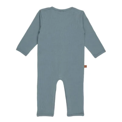 25026008 - Onesie Dino Plain - Goblin Blue - Achterkant