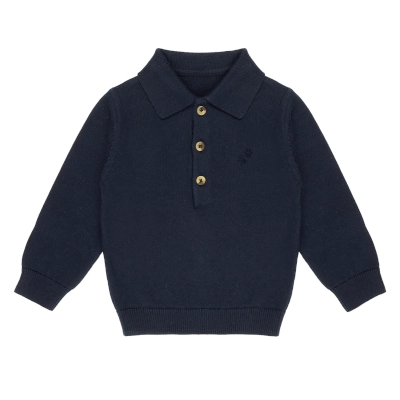 Frogs and Dogs - Flat Knit Polo - Patriot Blue - 25090004 25090004 - Frogs & Dogs - Flat Knit Polo
