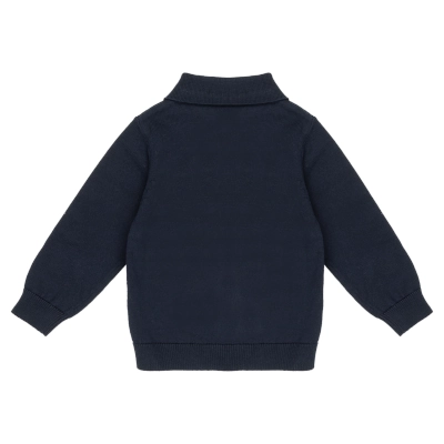 Frogs and Dogs - Flat Knit Polo - Patriot Blue - Achterkant - 25090004 25090004 - Frogs & Dogs - Flat Knit Polo