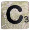 Houten Scrabble letter C - Olijfgroen Houten Scrabble letter C - Olijfgroen