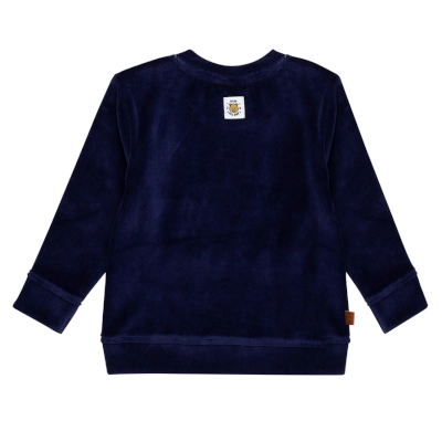 Frogs and Dogs - Velvet Sweater - Play All Day - Patriot Blue - 25092001