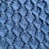 Honingraat babydeken blauw