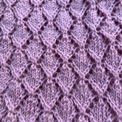 Honingraat babydeken roze