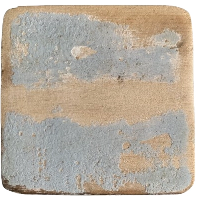 Houten Scrabble Blokje Blanco - Grijs-Blauw Houten Scrabble Blokje Blanco - Grijs-Blauw