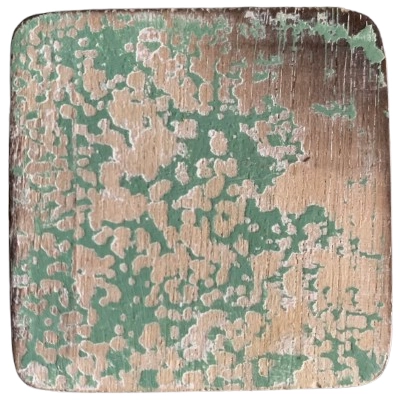 Houten Scrabble Blokje Blanco - Groen Houten Scrabble Blokje Blanco - Groen