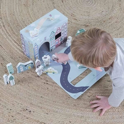 Little Dutch - Speelkoffer Stad - spelen Little Dutch - Speelkoffer Stad