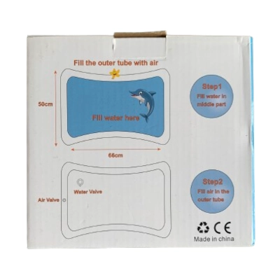 Luxema Baby Waterspeelmat - Achterkant doos Luxema Baby Waterspeelmat 3+ maanden