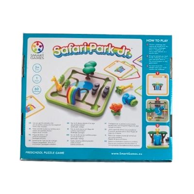 Smart Games - Safari Park Jr. - achterkant Smart Games - Safari Park Jr