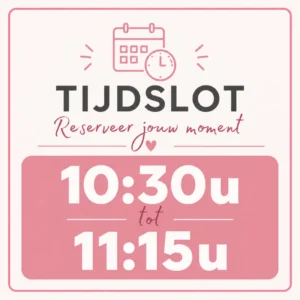 Tijdslot 10:30u tot 11:15u