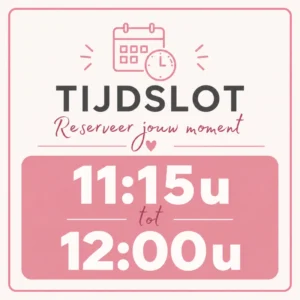 Tijdslot 11:15u tot 12:00u