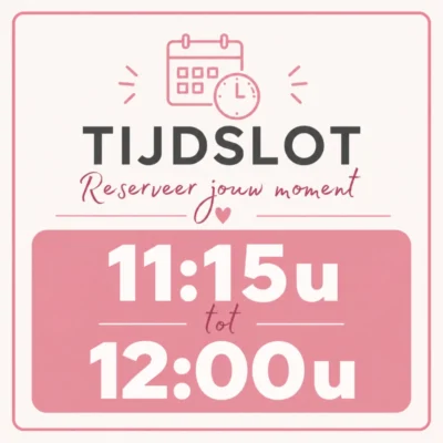Tijdslot 11:15u tot 12:00u