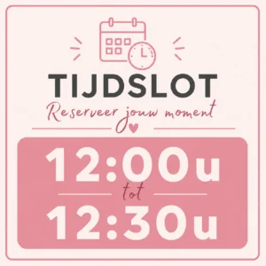 Tijdslot 1200u - 1230u Tijdslot 12:00u tot 12:30u