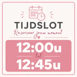 Tijdslot 12:00u tot 12:45u