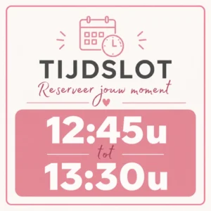 Tijdslot 12:45u tot 13:30u