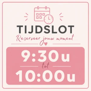 Tijdslot 930u - 1000u Tijdslot 9:30u tot 10:00u