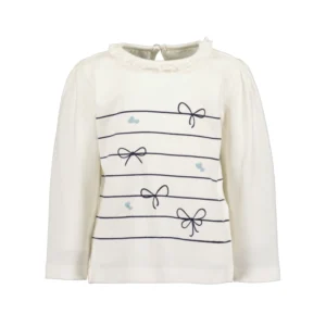 950652 - Shirt Bows Ruches Offwhite