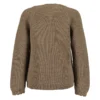960055 - Gebreid Vest Nougat - Achterkant