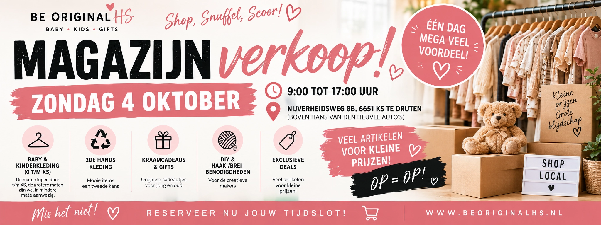 Banner Magazijnverkoop 4 Oktober