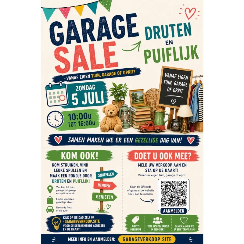 Garage Sale - Druten en Puiflijk - Zondag 5 juli