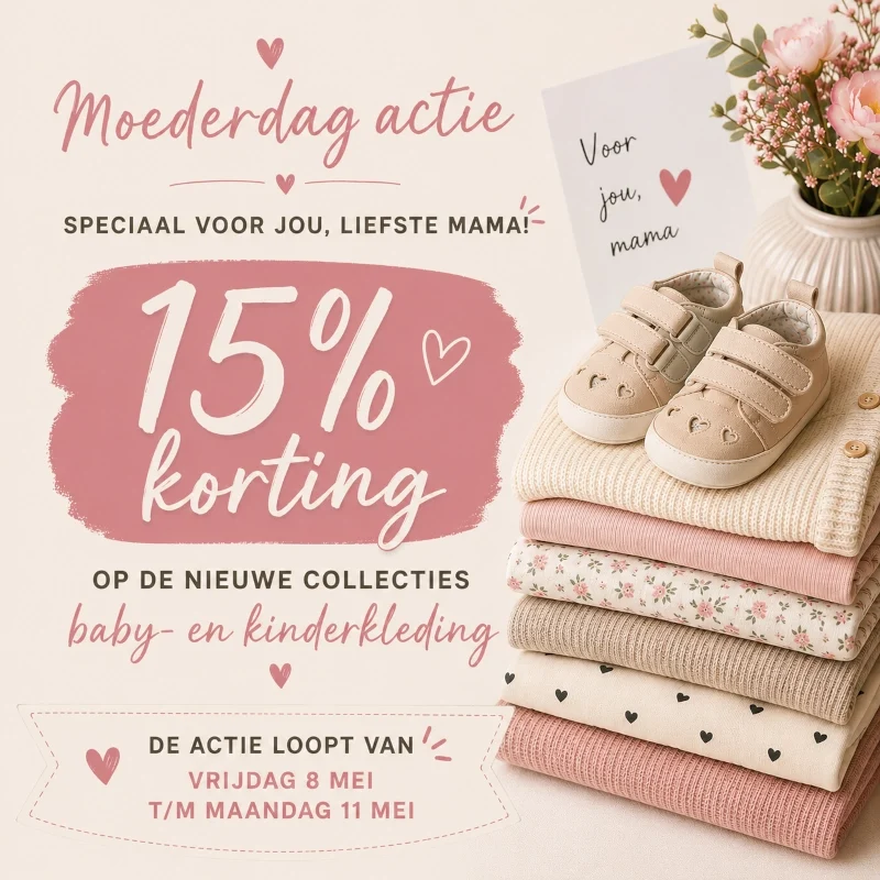 Moederdag actie 15% korting